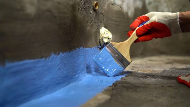 Commercial Waterproofing project at a Newport, MN business property by SJ Waterproofing Pros